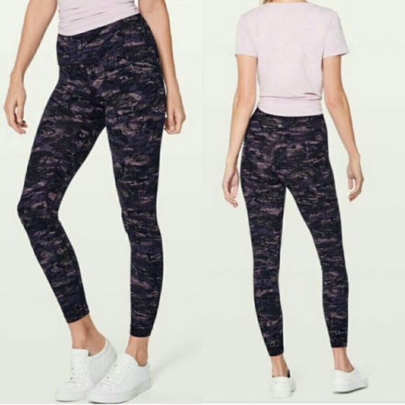 New lululemon align II pant legging purple camo 4 - Picture 7 of 8